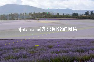 泰安九宫图分解图片