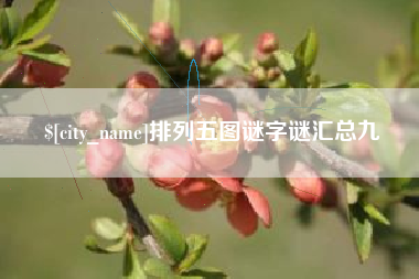 泰安排列五图谜字谜汇总九