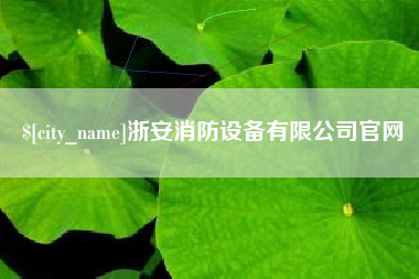 泰安浙安消防设备有限公司官网