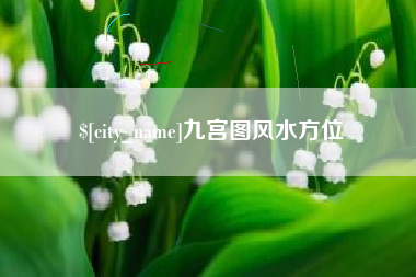 泰安九宫图风水方位