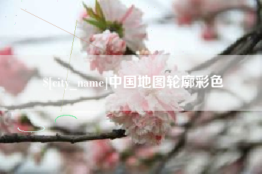 泰安中国地图轮廓彩色