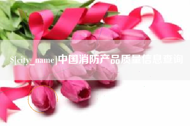 泰安中国消防产品质量信息查询