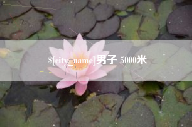 泰安男子 5000米