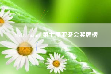 泰安第七届亚冬会奖牌榜