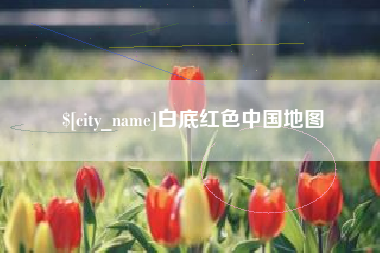 泰安白底红色中国地图