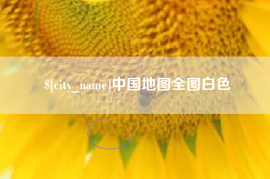 泰安中国地图全图白色