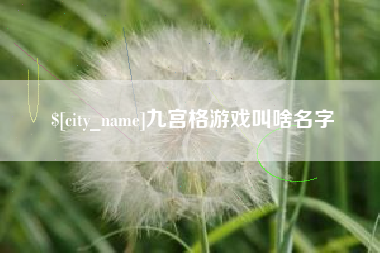 泰安九宫格游戏叫啥名字
