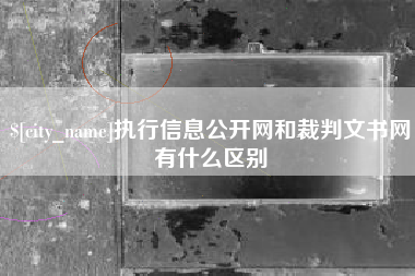 泰安执行信息公开网和裁判文书网有什么区别