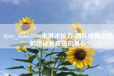泰安5000米滑冰接力-团队成员之间的信任是成功的基石