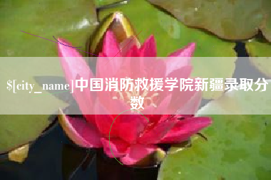 泰安中国消防救援学院新疆录取分数