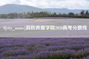 泰安消防救援学院2020高考分数线