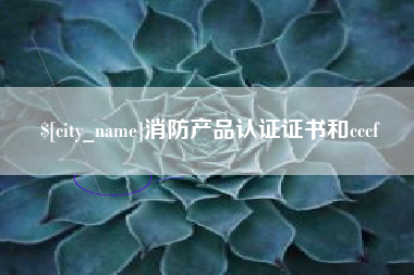 泰安消防产品认证证书和cccf