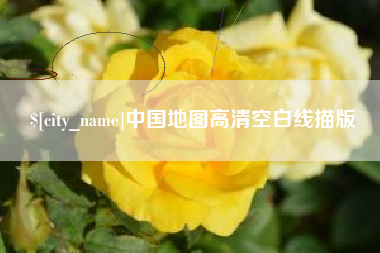 泰安中国地图高清空白线描版
