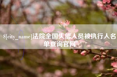 泰安法院全国失信人员被执行人名单查询官网