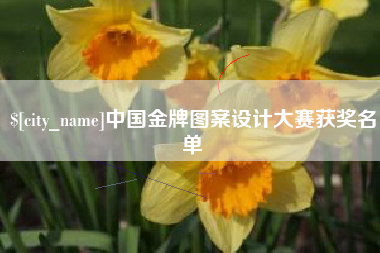 泰安中国金牌图案设计大赛获奖名单