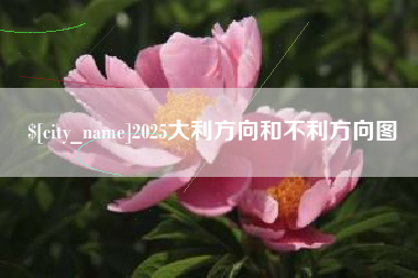 泰安2025大利方向和不利方向图
