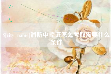 泰安消防中控证怎么考取需要什么条件