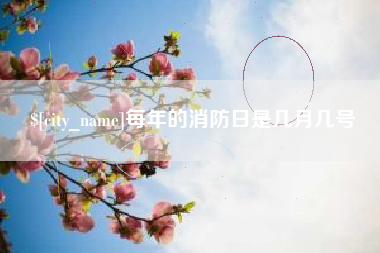 泰安每年的消防日是几月几号