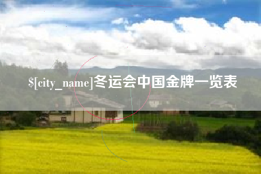泰安冬运会中国金牌一览表