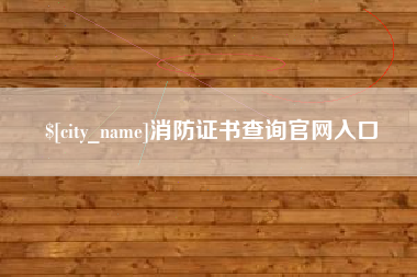 泰安消防证书查询官网入口